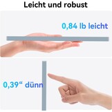 10,5 inch OLED Touchscreen draagbare monitor, 2,5K 2560x1600, 100% NTSC, 54000:1 contrast, mini second touch display met beschermhoes en luidspreker, USBC, HDMI, klein scherm voor laptop, mini-pc