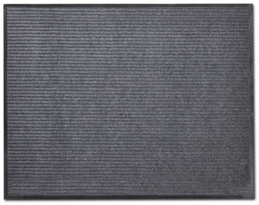 Deurmat Absorberend – 150 x 90 cm – Grijs geribbeld