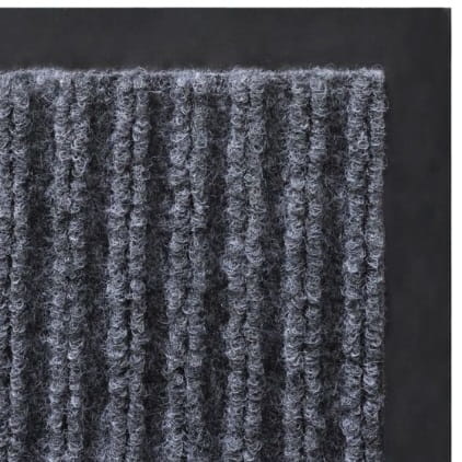 Deurmat Absorberend – 150 x 90 cm – Grijs geribbeld