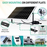 ECO-WORTHY 25W 12V Zonnepaneelset met Laadregelaar en Montagebeugel