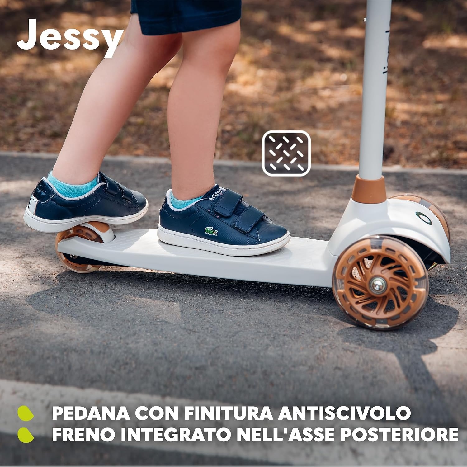 LIONELO Jessy Driewieler Kinderstep met LED Wielen – Balanceer Step voor Kinderen vanaf 3 jaar, tot 50 kg – Verstelbare Hoogte, Stabiel, Antislip Platform, Lichtgewicht Stevige Constructie, Roze