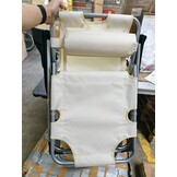 2-in-1 Ligstoel Tuinstoel Opvouwbaar Beige | 53% Korting