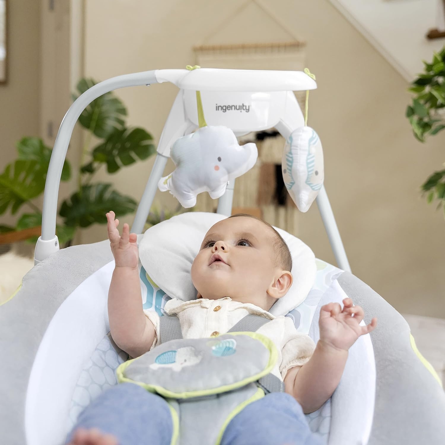 Babyschommel 180° Draaibaar met 3 Richtingen - 73% Korting
