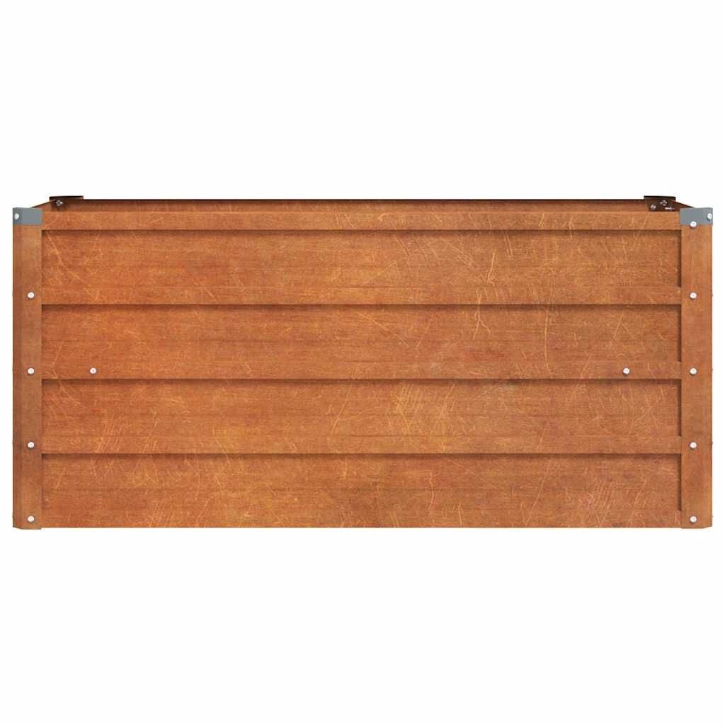 vidaXL Plantenbak verhoogd 100x40x45 cm cortenstaal roestig
