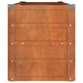 vidaXL Plantenbak verhoogd 100x40x45 cm cortenstaal roestig