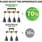Industriële Hanglamp Zwart Metaal Hout - 59% Korting!