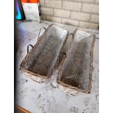 vidaXL Balkonbakken 2 st 60 cm wicker met PE-voering