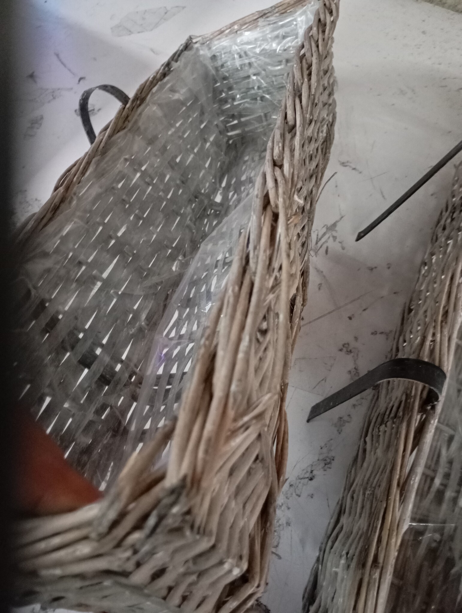 vidaXL Balkonbakken 2 st 60 cm wicker met PE-voering