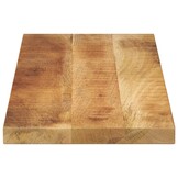 vidaXL Tafelblad rechthoekig 80x40x2,5 cm massief ruw mangohout