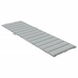 vidaXL Ligbedkussen 200x50x4 cm stof gemêleerd lichtgrijs