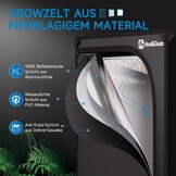 Hon&Guan Kweekset 60x60x160 cm Zwart - Complete Grow Tent met LED Verlichting