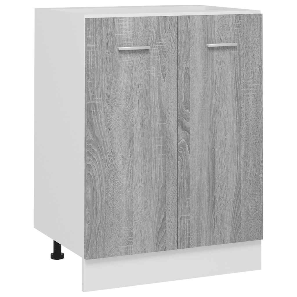 vidaXL Onderkast Lyon 60x46x81,5 cm grijs sonoma eikenkleurig