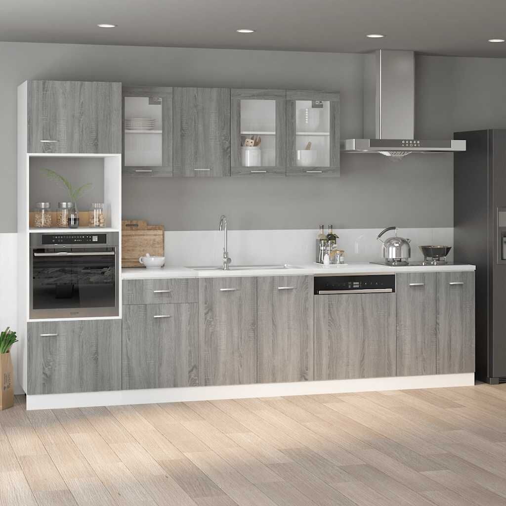 vidaXL Onderkast Lyon 60x46x81,5 cm grijs sonoma eikenkleurig