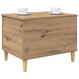 Nachtkastje Artisanaal Eikenkleurig - 73% Korting
