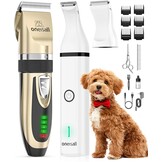 oneisall Hondentondeuse en Potentrimmer Set 3-in-1 - Goud