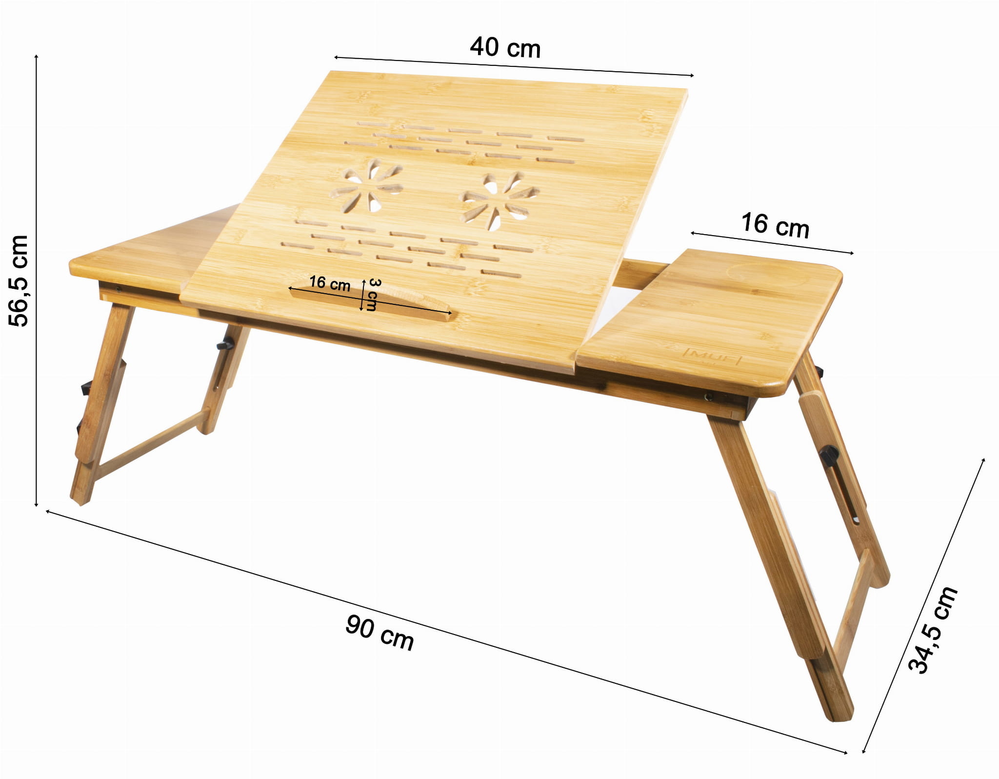 Bamboo XL laptoptafel