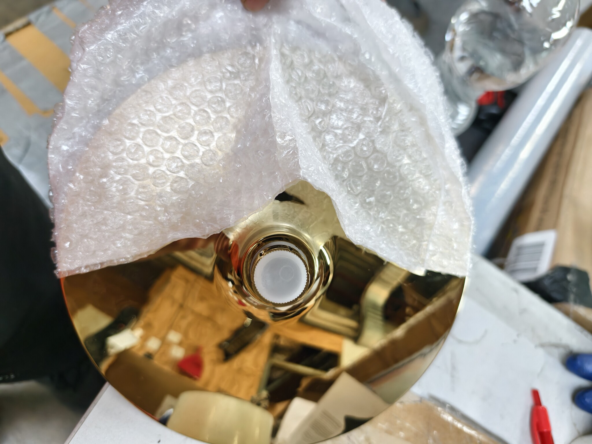 Regendouche goud 23 cm