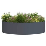 vidaXL Tuin Bloempot Antraciet 80 x 80 x 20 cm Staal