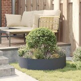 vidaXL Tuin Bloempot Antraciet 80 x 80 x 20 cm Staal