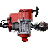 GOOFIT Motorcycle Modified Engine Red With Pull Starter Carburetor Handle Bar Throttle Cable Air Filter Replacement For 2 Stroke 43cc 47cc 49cc ATV Mini Dirt Bike Scooter Brush Cutter Water pump