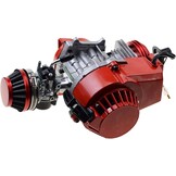 GOOFIT Motorcycle Modified Engine Red With Pull Starter Carburetor Handle Bar Throttle Cable Air Filter Replacement For 2 Stroke 43cc 47cc 49cc ATV Mini Dirt Bike Scooter Brush Cutter Water pump