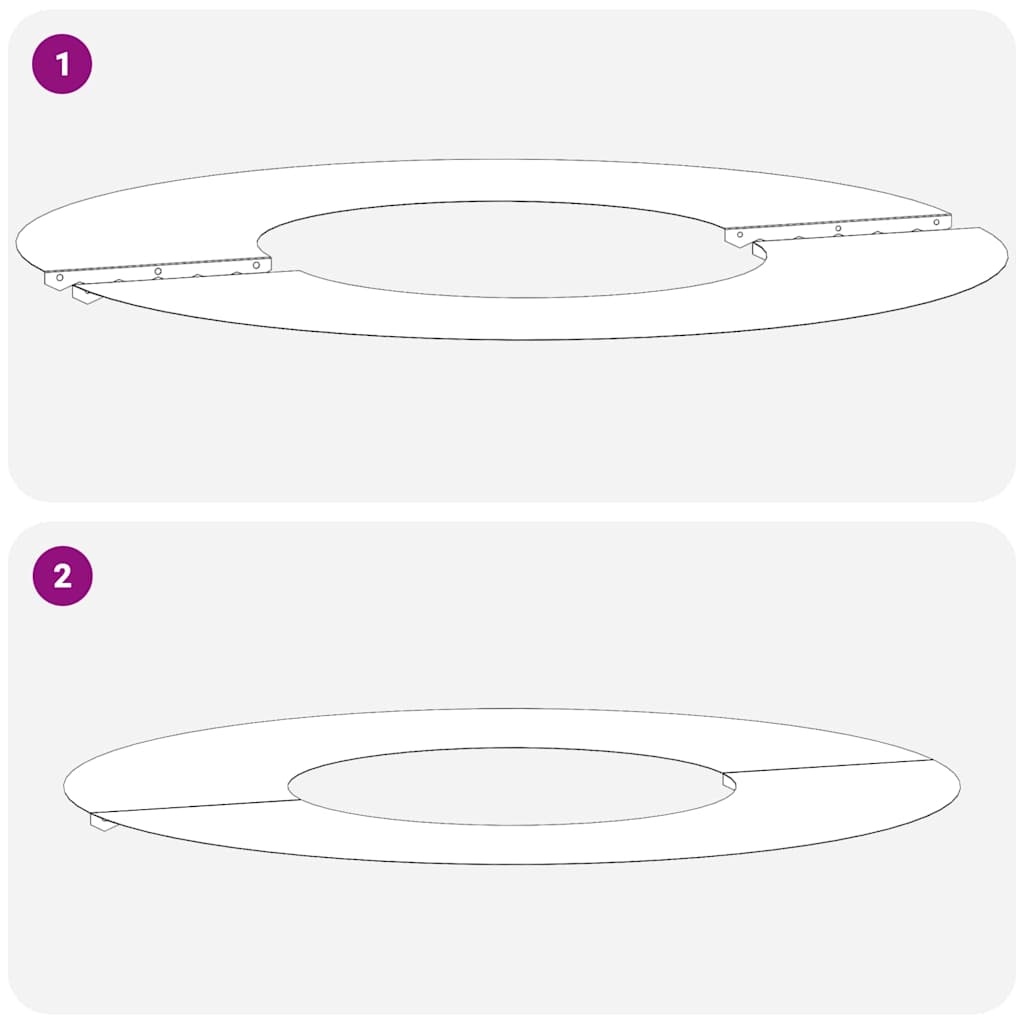 Cortenstaal Platte Boomring Bruin Ø30/60 cm - 33% Korting