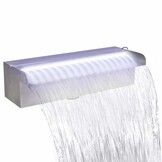 RVS Zwembadwaterval met LED's - 30 cm Rechthoekig - 29% Korting