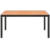 vidaXL Tuintafel 150x90 cm Aluminium & HKC Bruin - 35% Korting