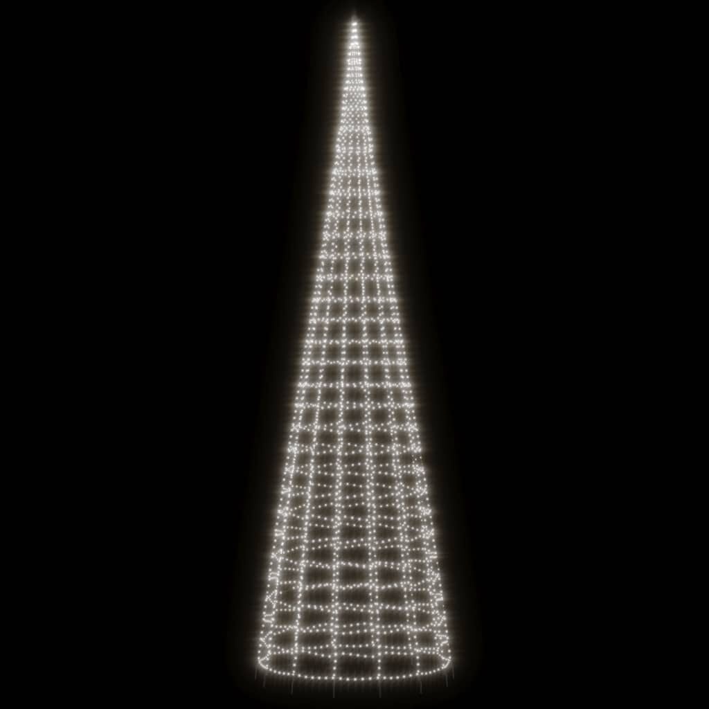 LED-kerstboom 800cm 3000 LEDs Koud Wit - 81% Korting