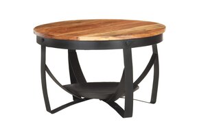 Salontafel Ø 68x43 cm Massief Acaciahout - 60% Korting