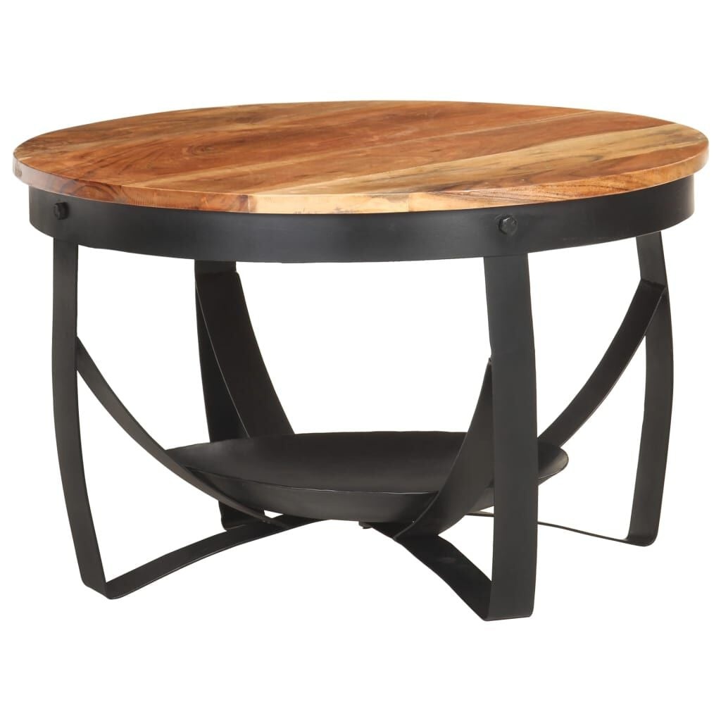 Salontafel Ø 68x43 cm Massief Acaciahout (35% Korting)