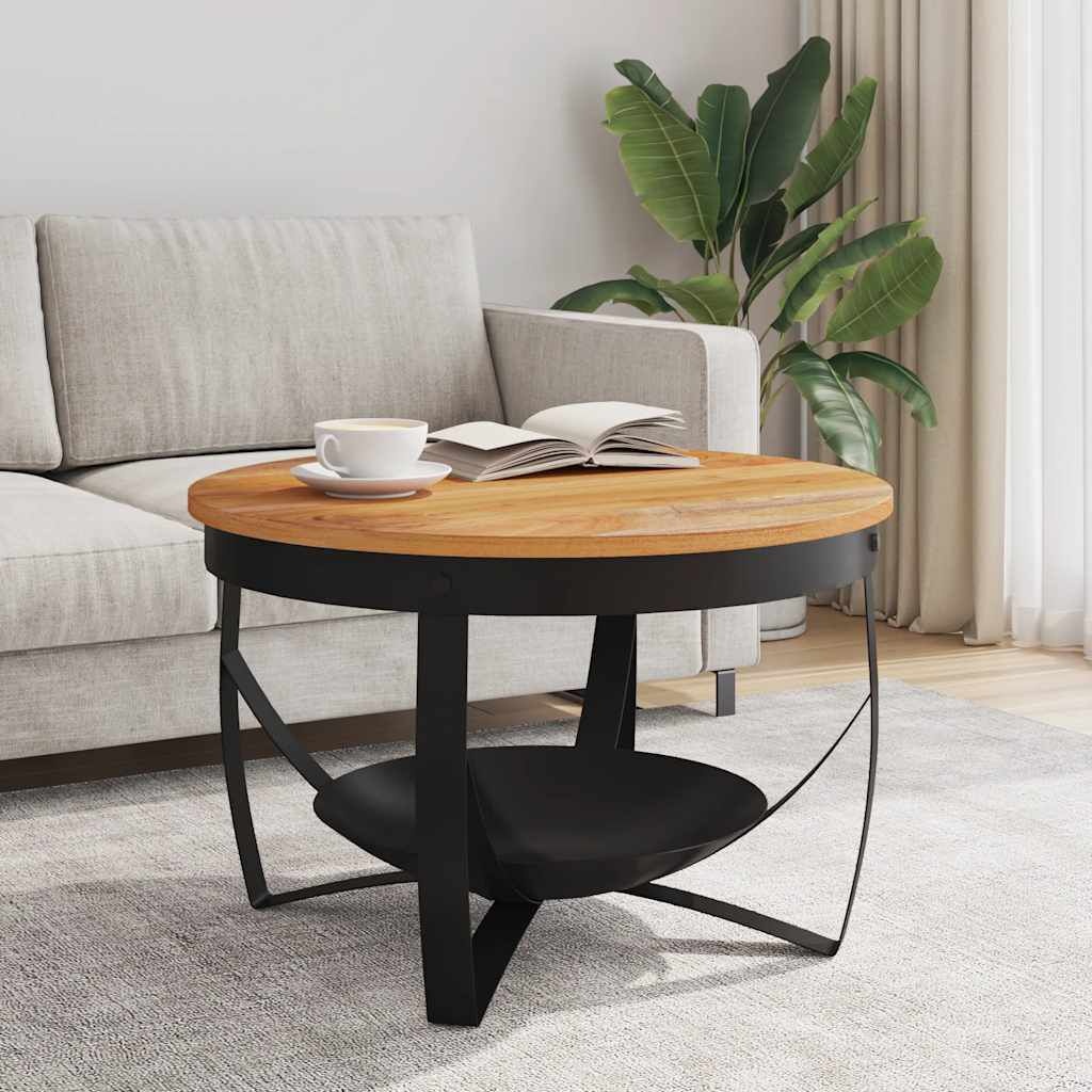 Salontafel Ø 68x43 cm Massief Acaciahout (35% Korting)