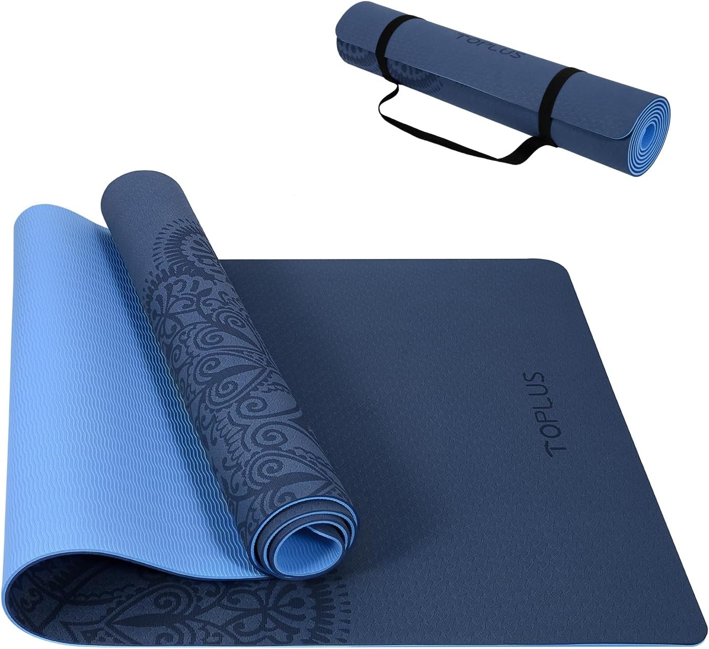 Antislip TPE Yogamat Pilatesmat Fitnessmat | Lichtblauw | 58% Korting