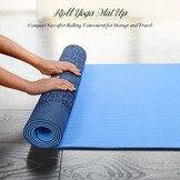 Antislip TPE Yogamat Pilatesmat Fitnessmat | Lichtblauw | 58% Korting