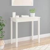 vidaXL Wandtafel Grenenhout Wit - 80x40x75 cm | 53% Korting