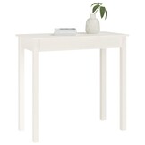 vidaXL Wandtafel Grenenhout Wit - 80x40x75 cm | 53% Korting