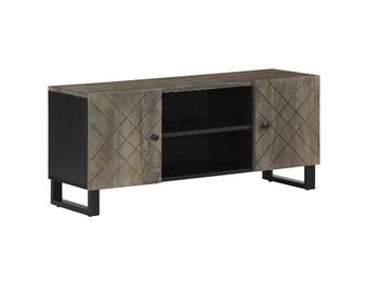 Massief Mangohouten TV-meubel - Zwart - 105x33x46 cm - 34% Korting!