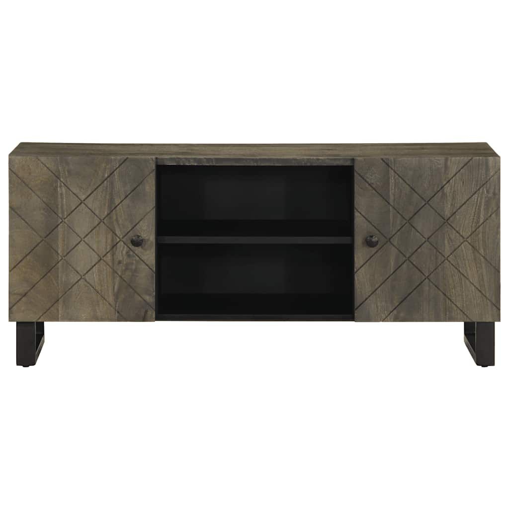 Massief Mangohouten TV-meubel - Zwart - 105x33x46 cm - 34% Korting!