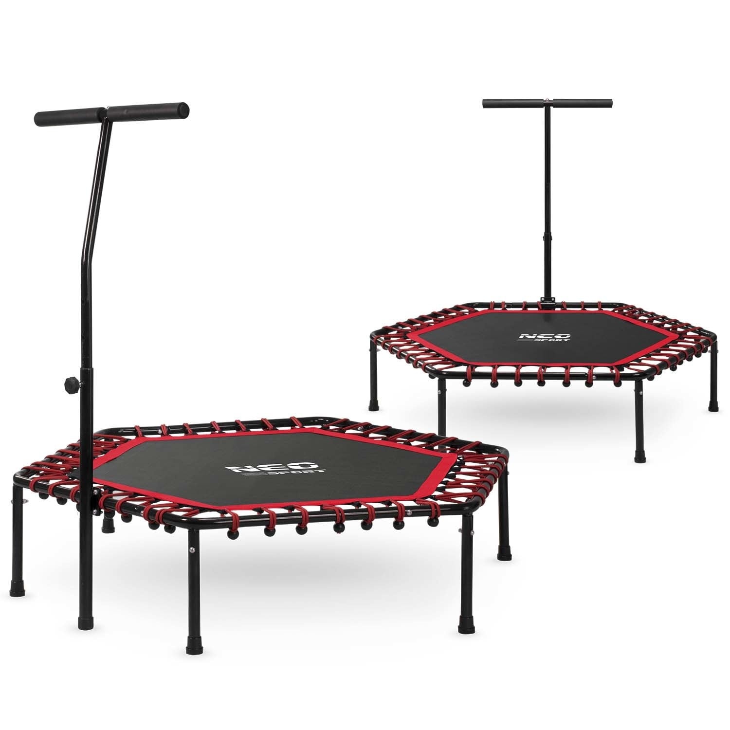 Fitness Trampoline Zeshoekig met Handvat - 24% Korting