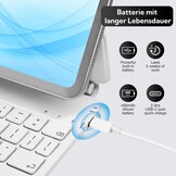 Magnetisch Toetsenbord met Trackpad voor iPad 10e/11e Gen - 41% Korting
