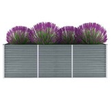 Verhoogde Plantenbak 240x80x77cm Staal Grijs - 34% Korting!