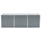 Verhoogde Plantenbak 240x80x77cm Staal Grijs - 34% Korting!