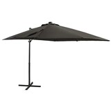 Zweefparasol met LED-verlichting 250 cm Antraciet (35% korting)