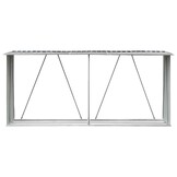 Gegalvaniseerd Stalen Haardhoutschuur - 330 cm - Grijs - 34% Korting