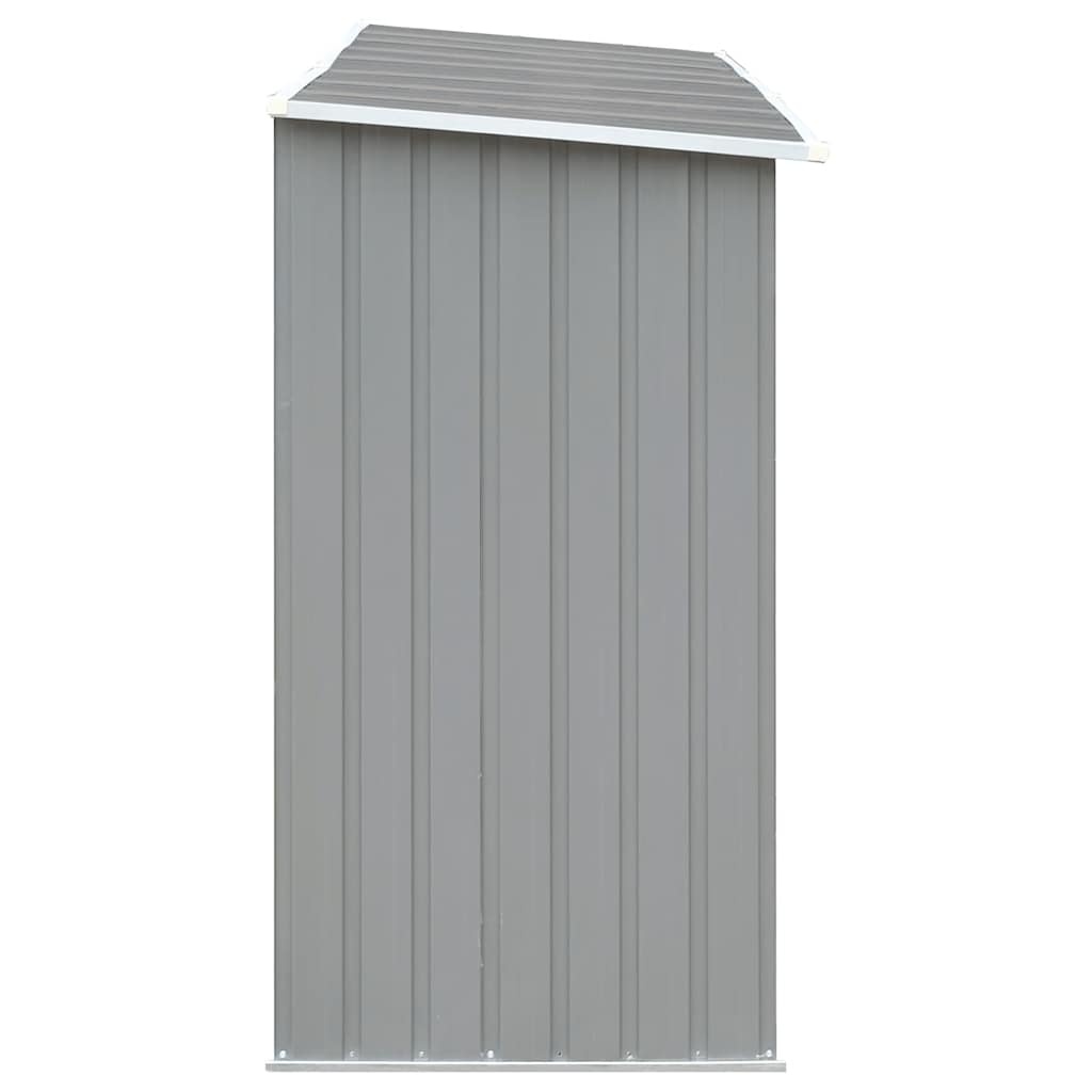 Gegalvaniseerd Stalen Haardhoutschuur - 330 cm - Grijs - 34% Korting