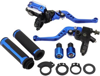 Universele Hoofdremcilinder Set Motorfiets/Scooter Blauw (22mm)