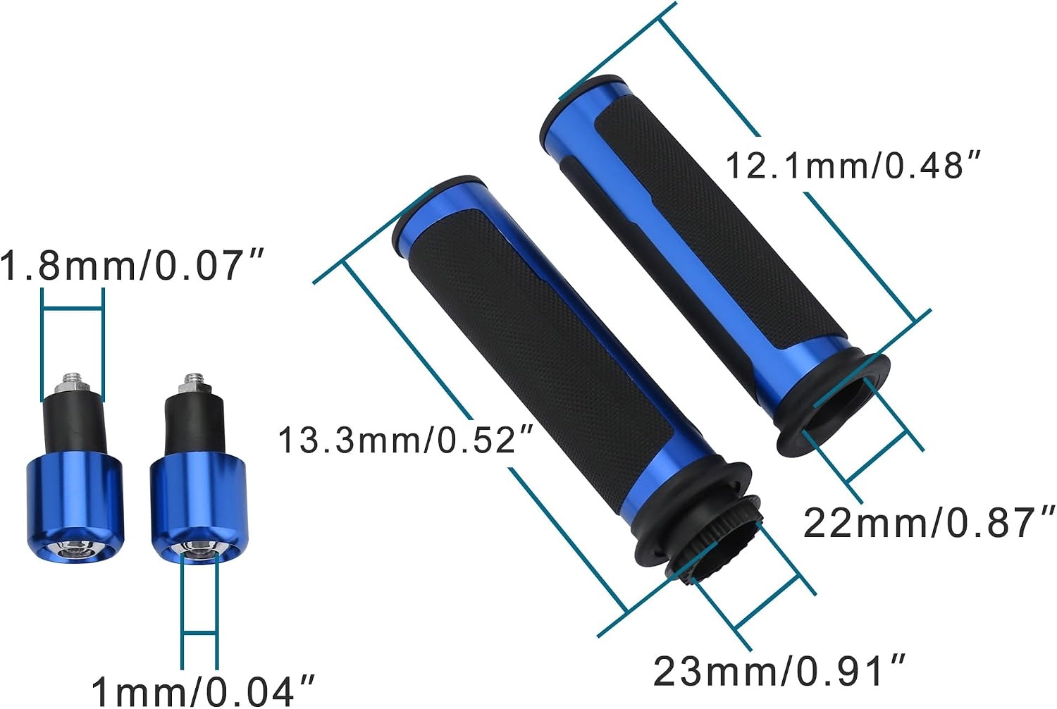 Universele Hoofdremcilinder & Remhendelset Motor 22mm Blauw (59% Korting)