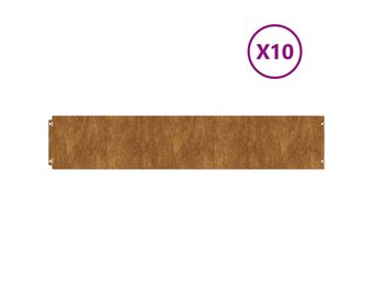 VidaXL Cortenstaal Gazonranden 10 stuks - 34% Korting!