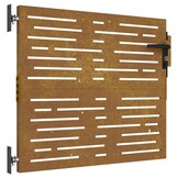 vidaXL Poort Cortenstaal 85x100 cm Vierkant - 54% Korting!