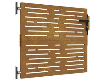vidaXL Poort Cortenstaal 85x100 cm Vierkant - 54% Korting!